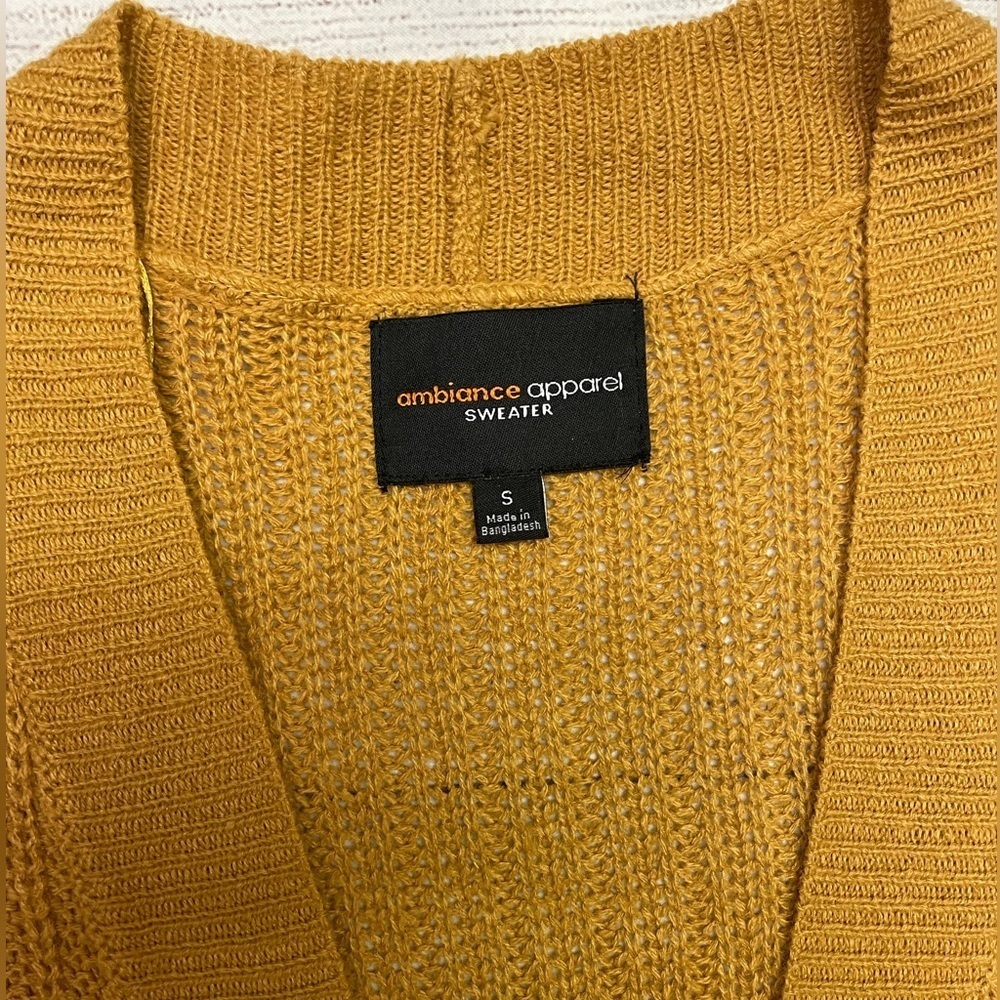 Mustard Yellow Duster Cardigan - Picture 2 of 12